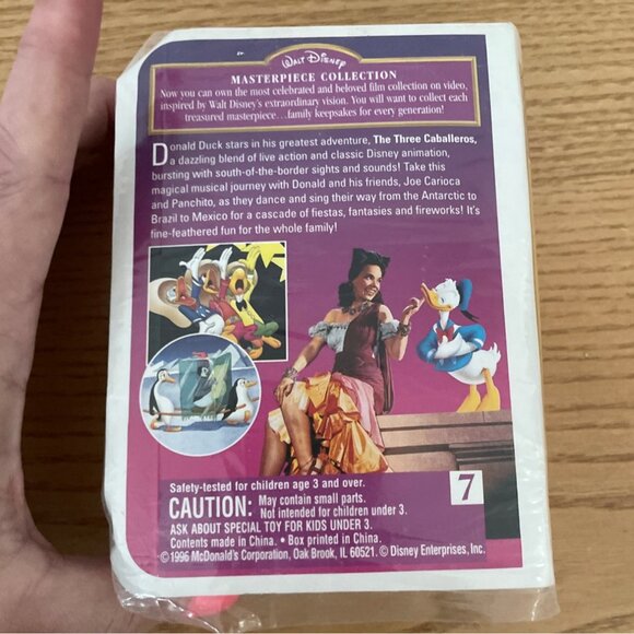 Disney Masterpiece Collection The Three Caballeros Cinderella Happy Meal 1996 - Picture 4 of 8